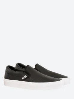 Vans - Classic Slip-On in Perforated Black Leather