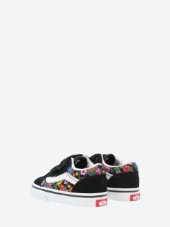 Vans - Toddler Old Skool V in Black/White Floral