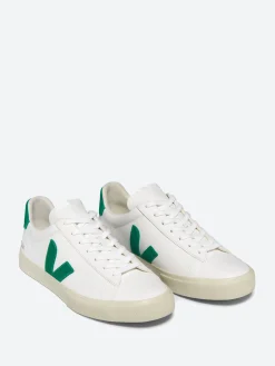 Veja - Campo in White/Emeraude