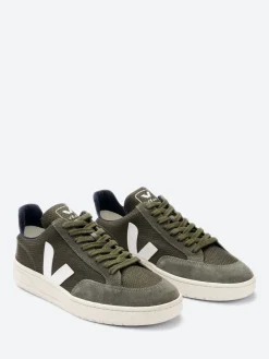Veja - V-12 B-Mesh in Olive and White