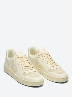 Veja - V-10 Leather Pure Calcaire