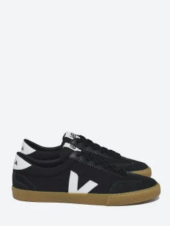 Veja - Volley Canvas in Black, White and Natural