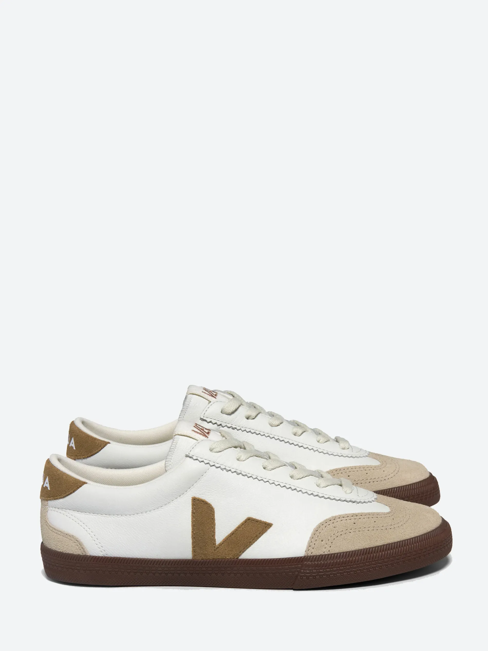 Veja - Volley Leather White Tent Bark