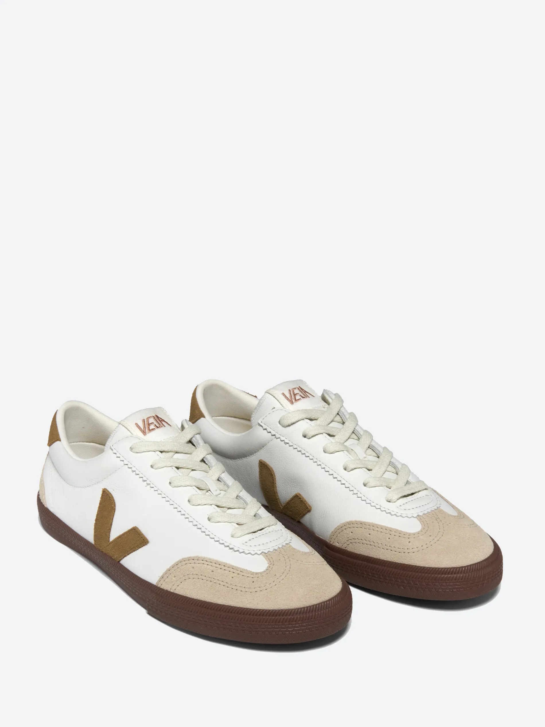 Veja - Volley Leather White Tent Bark
