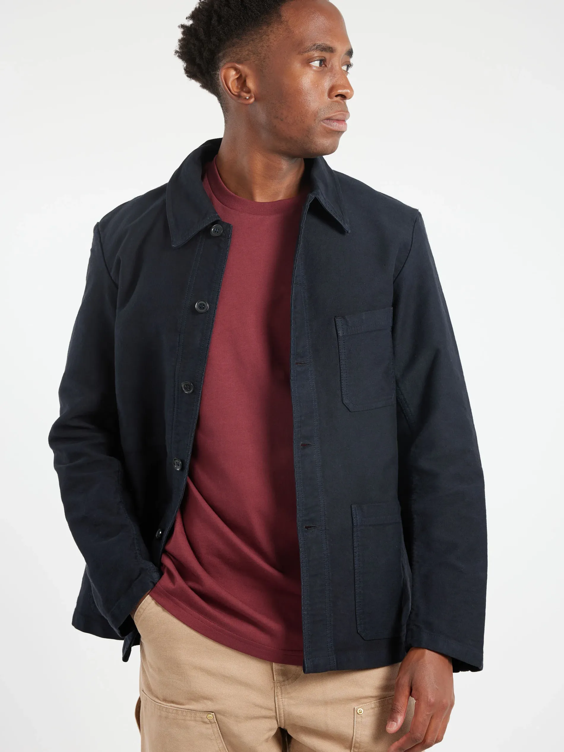 Vetra - 5C Short Workwear Jacket in Navy