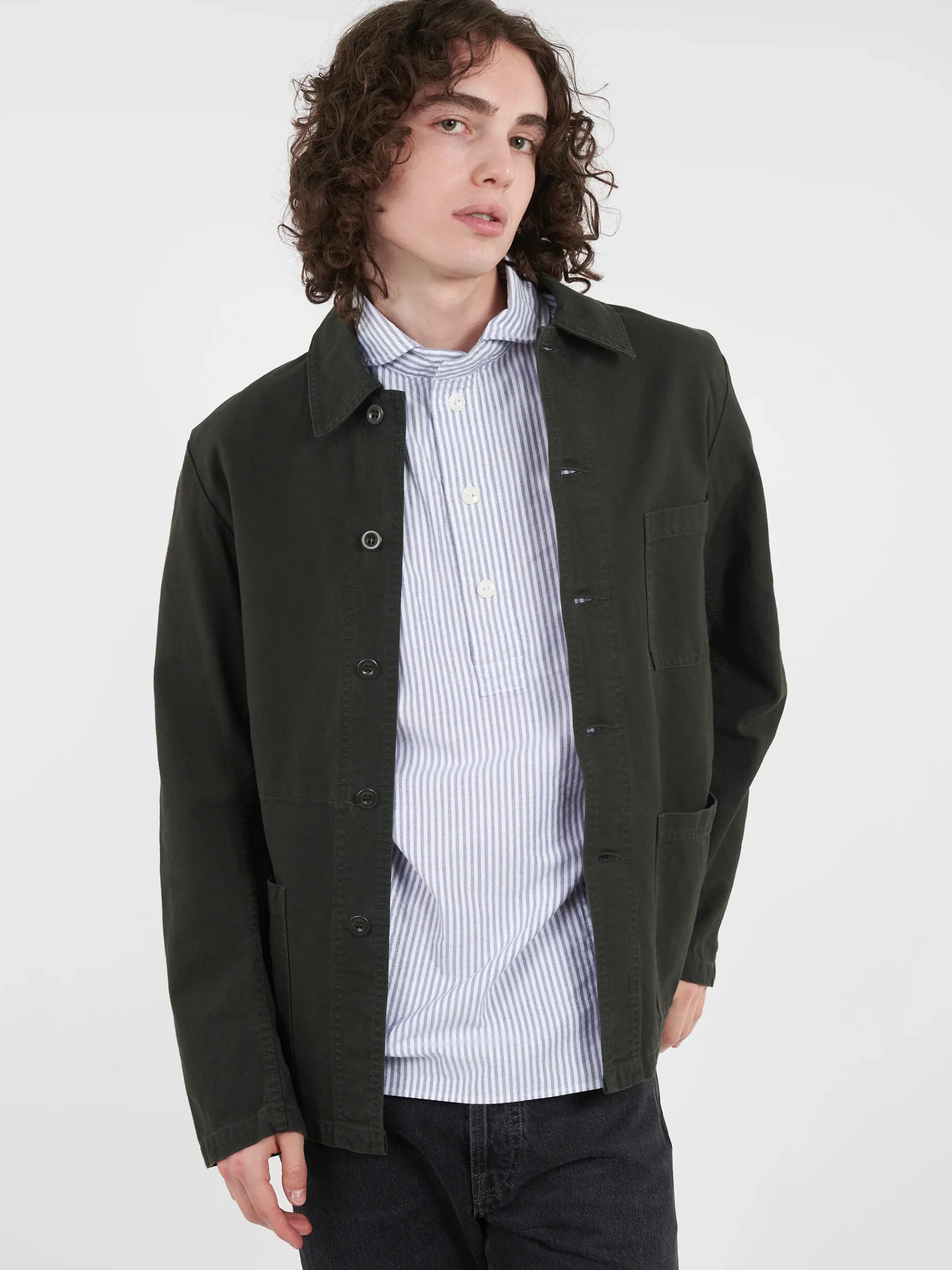 Vetra - 5C Short Workwear Jacket in Dark Khaki