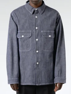 Vetra - Chambray Shirt in Washed Denim