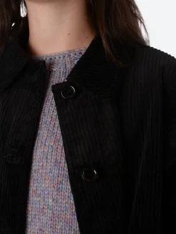 Vetra - 2106F Corduroy Coat in Black