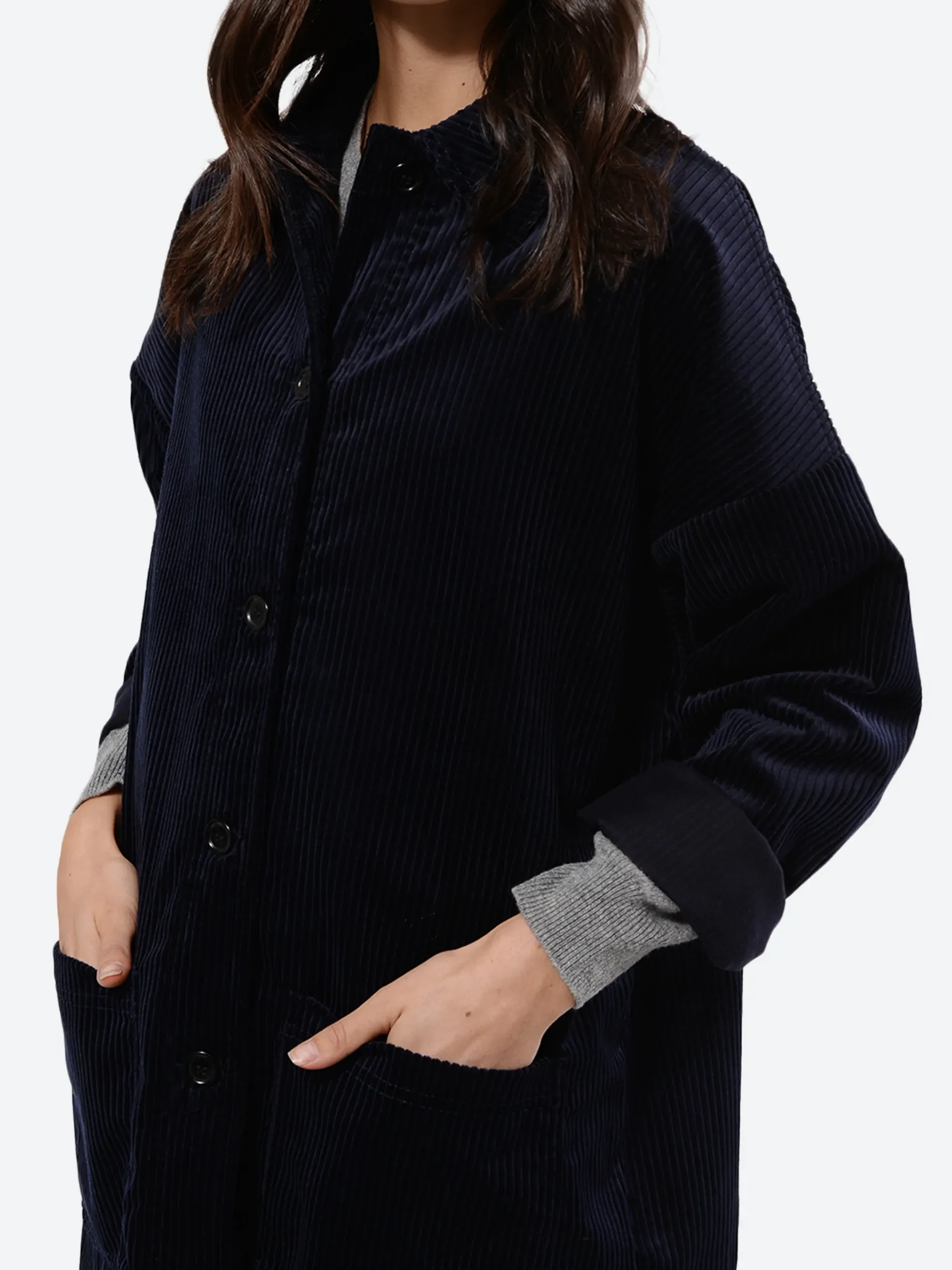 Vetra - 2106F Corduroy Jacket in Navy