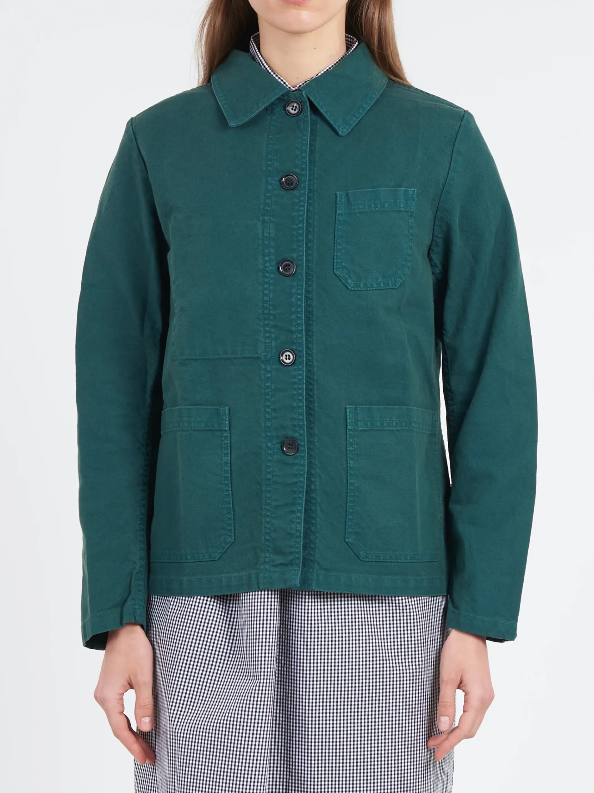 Vetra - Women's No. 4 Workwear Jacket in Bottle Green