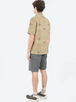 Wax London - Didcot Short Sleeve Shirt in Khaki