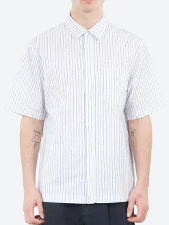Wax London - Kew Short Sleeve Shirt in White
