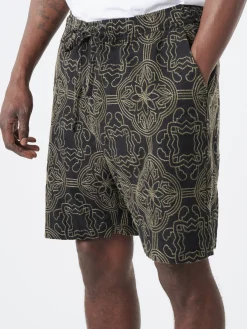 Wax London - Kurt Short in Black and Green