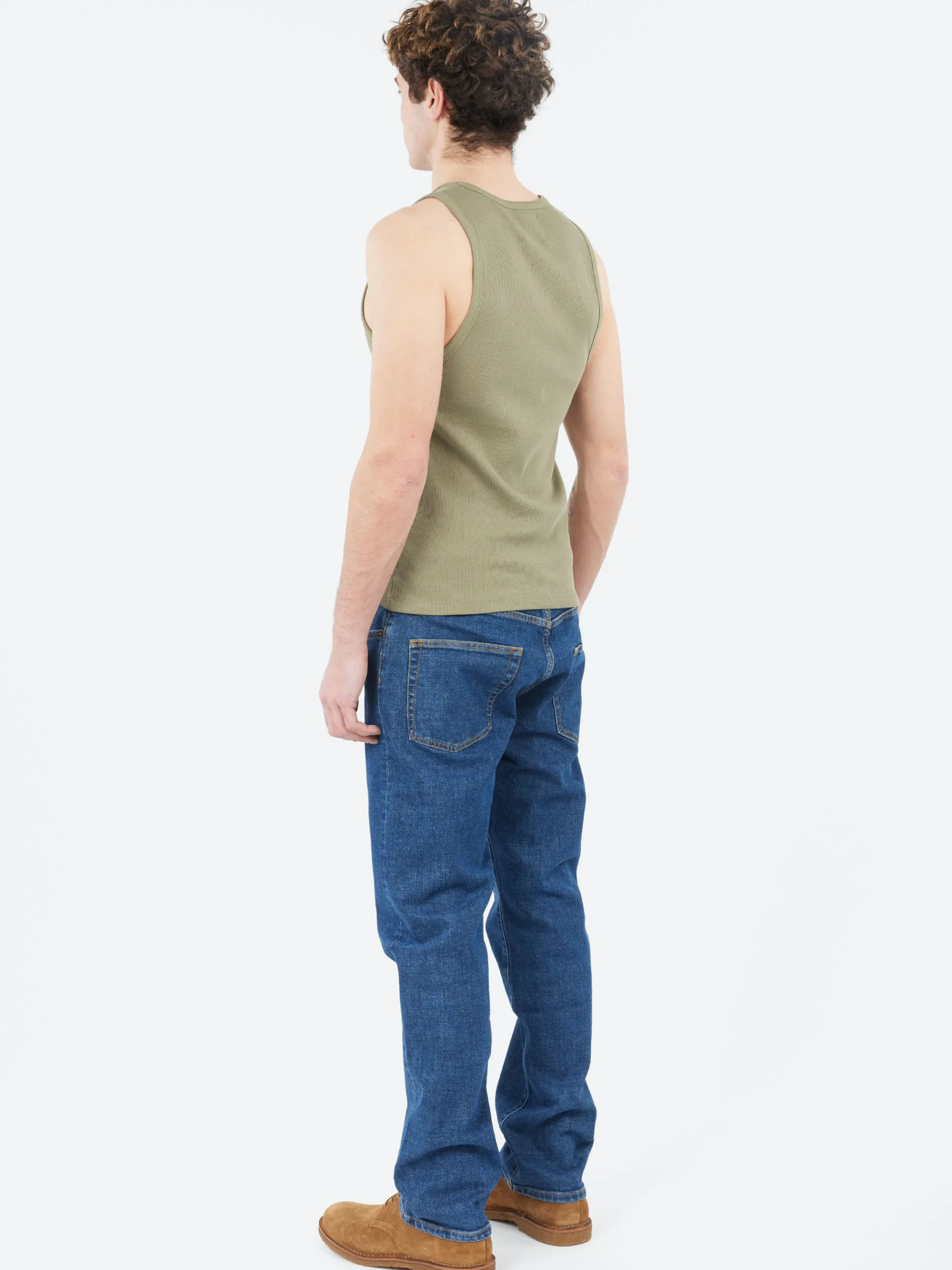 Wax London - Montague Vest in Khaki