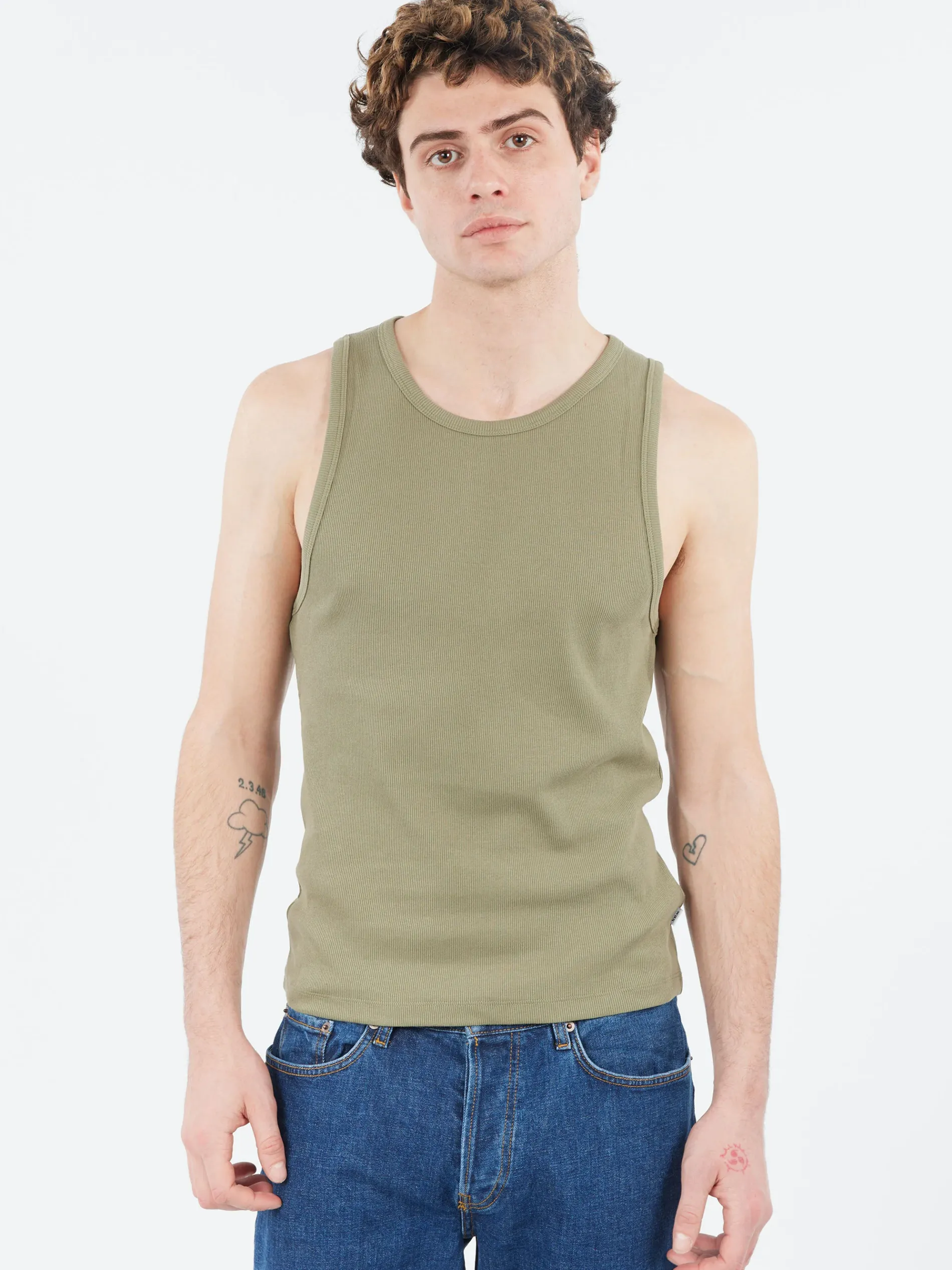 Wax London - Montague Vest in Khaki