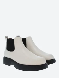 Wonders - B-8204 Chelsea Boot in White and Black