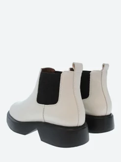 Wonders - B-8204 Chelsea Boot in White and Black