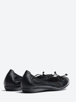 Wonders - Bow Ballet Flat in Black Sauvage