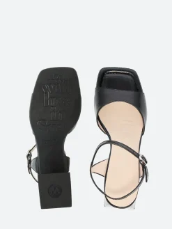 Wonders - H-6102 Heel Sandal in Black Menorca