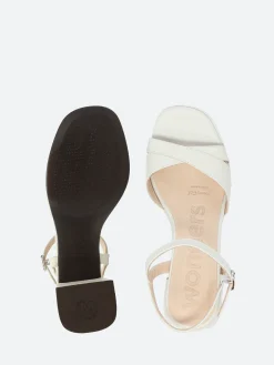 Wonders - Heel Sandal in Off White Iseo
