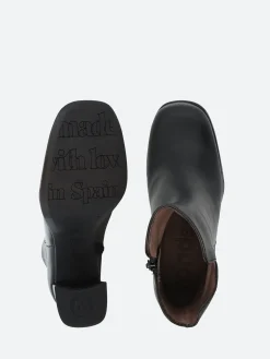 Wonders - Square Toe Platform Heel in Black Bora