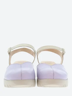 Wonders - Wedge Sandal in Lavender and White Sauva