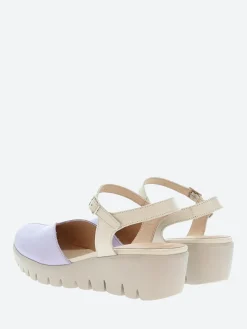 Wonders - Wedge Sandal in Lavender and White Sauva