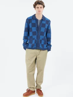 YMC - Baker Cardigan in Blue