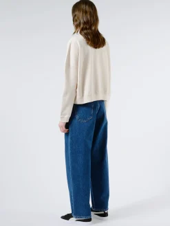 YMC - Earth Almost Grown Sweatshirt in Ecru Marl