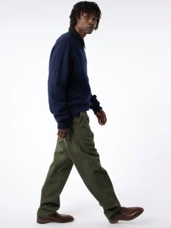 YMC - Earth Suedehead Knit in Navy