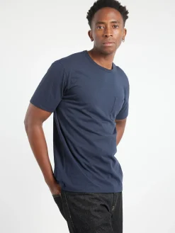 YMC - Earth Wild Ones Pocket Tee in Navy