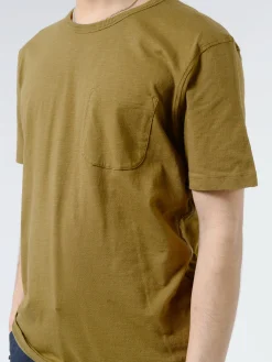 YMC - Earth Wild Ones Pocket Tee in Olive