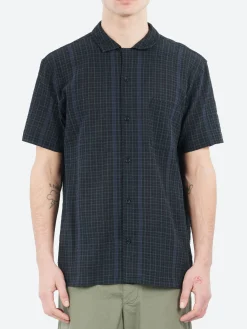 YMC - Malick Shirt in Black and Green