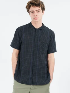 YMC - Malick Shirt in Black and Green