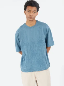 YMC - Triple T-Shirt in Blue Steel